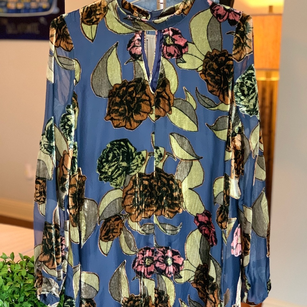 Chelsea & Violet Velvet Vintage Skater Dress L